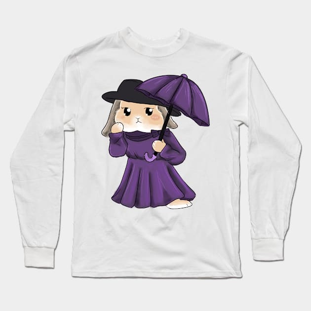 Violet Rabbit Costume _ Bunniesmee Long Sleeve T-Shirt by GambarGrace